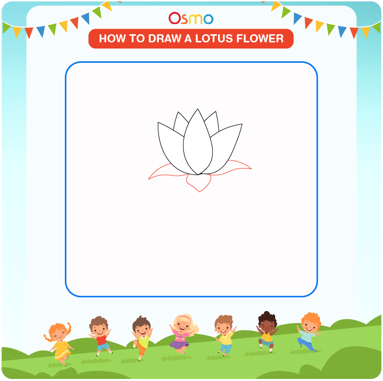 How to draw a LOTUS easy - YouTube