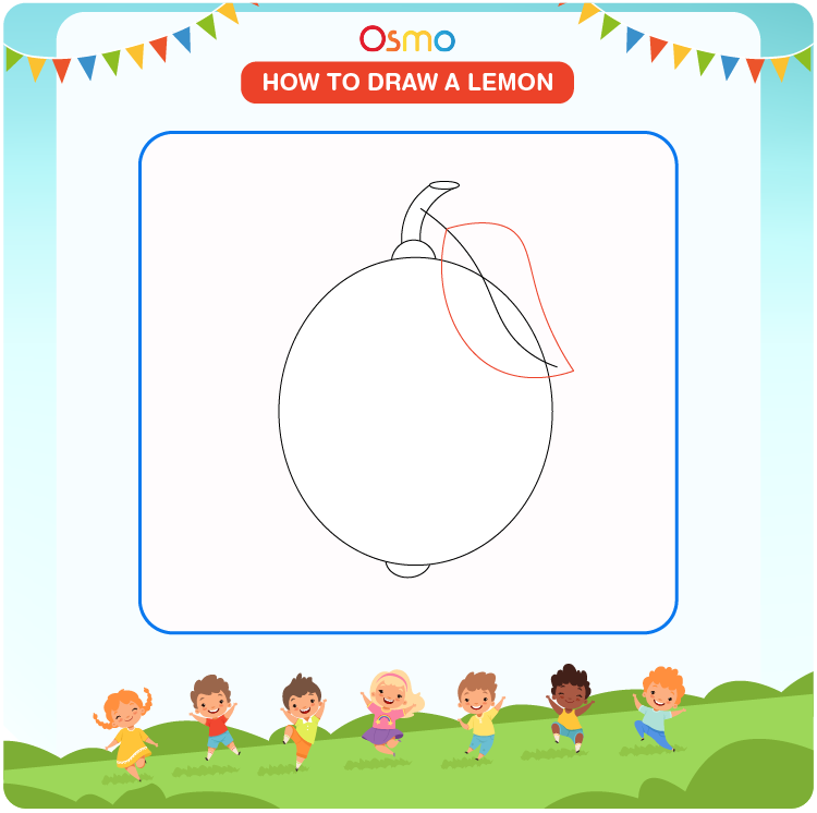 How to Draw a Lemon | A Step-by-Step Tutorial for Kids