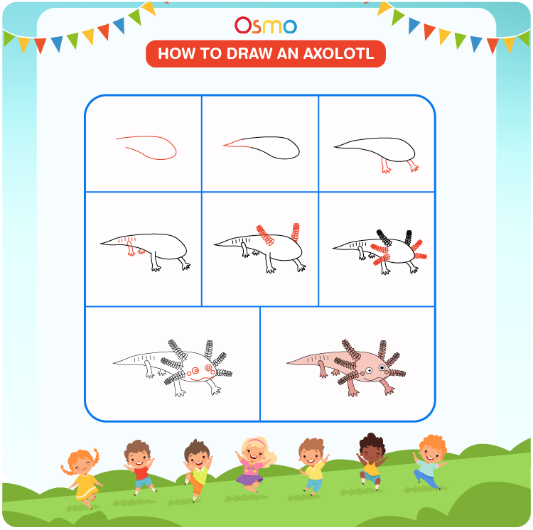 How To Draw An Axolotl A Step By Step Tutorial For Kids