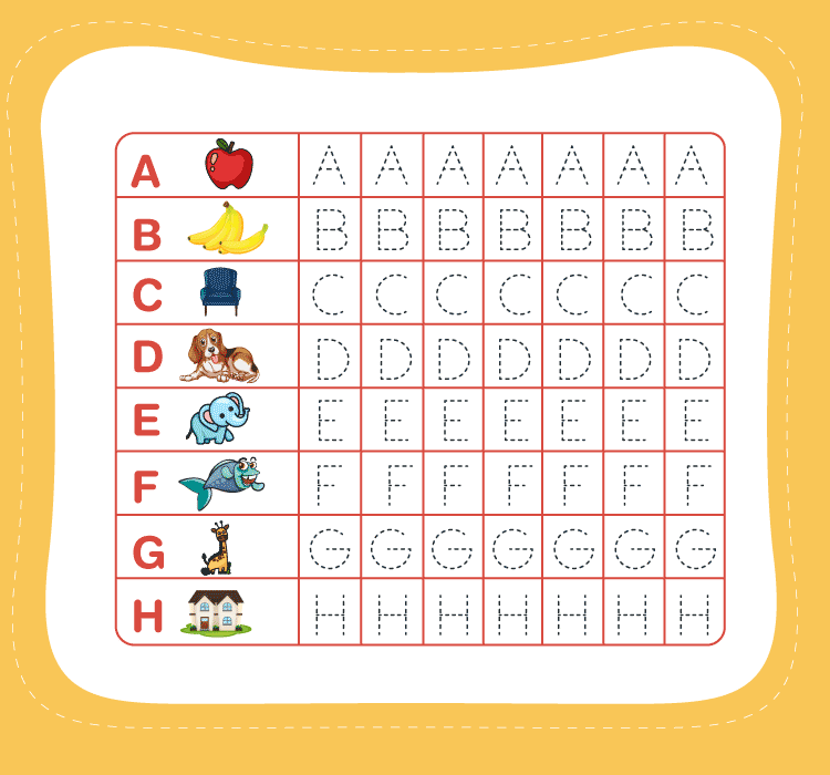 Free Abc Tracing Worksheets For Preschool