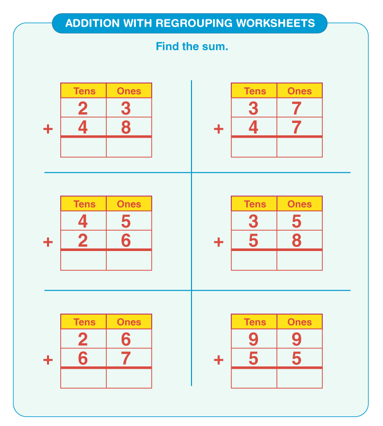 What Is Two Digit Addition With Regrouping
