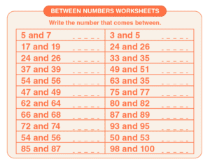 between numbers worksheets before and after number worksheets