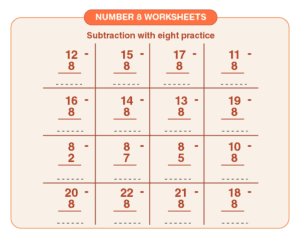 Number 8 Worksheets | Number 8 Worksheet Preschool