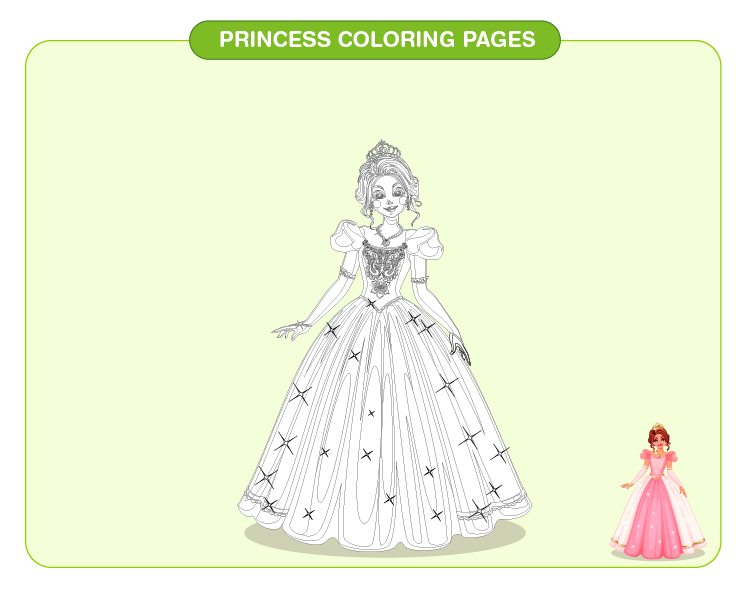 disney princess characters coloring pages