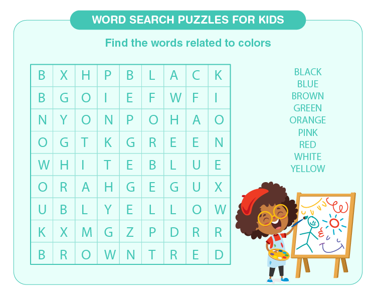 Word Search Puzzles For Kids | Download Free Printables For Kids