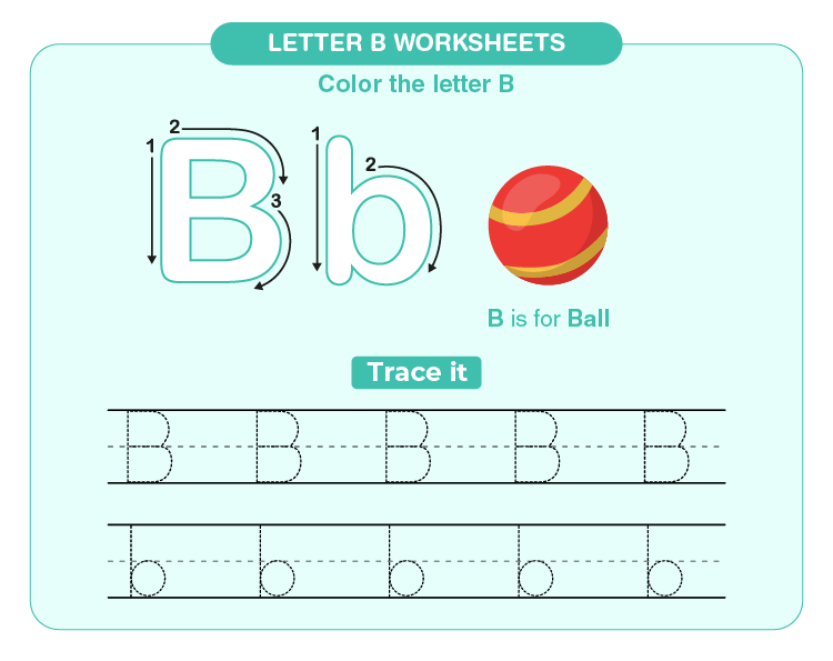 letter b worksheets download free printables