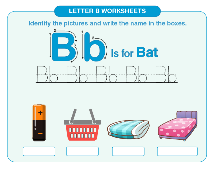 Free Words that Begin With B and Printable for Kids