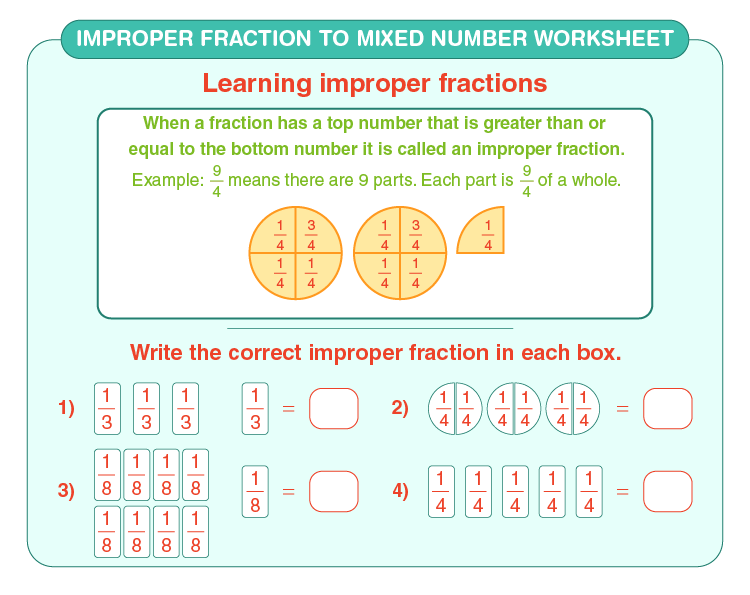 improper fractions for kids