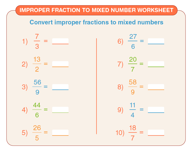 20-improper-fractions-to-mixed-numbers-worksheets
