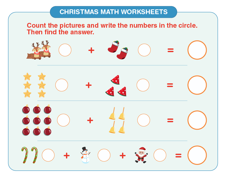 christmas math worksheets download free printables for kids