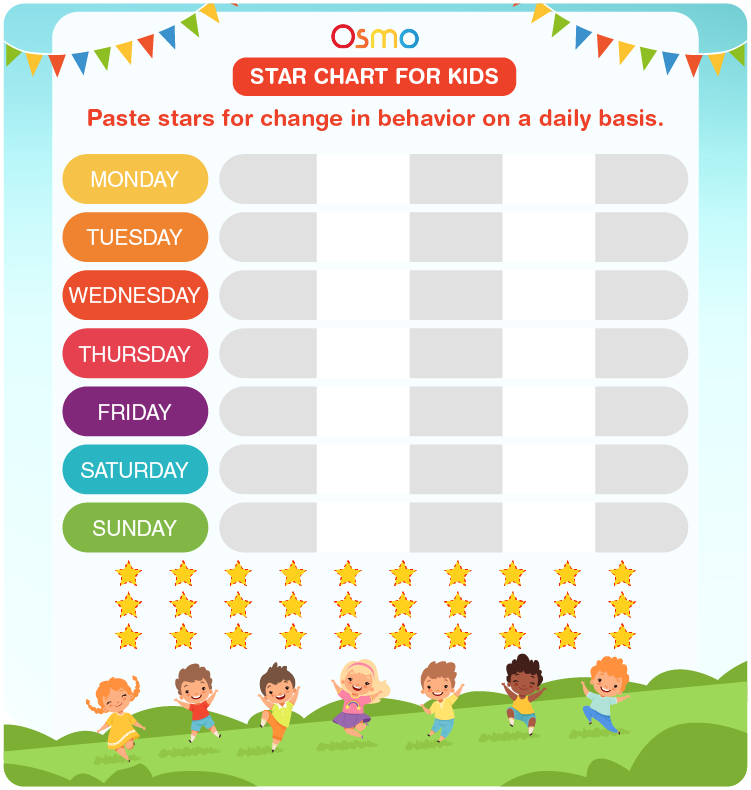 star chart for kids printable free