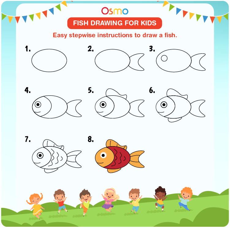 Fish Drawing for Kids 01