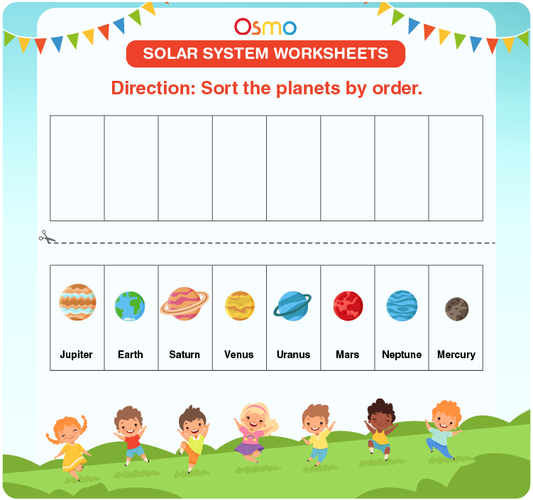 space planets worksheets
