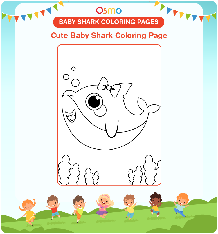 Free Printable Baby Shark Coloring Pages to Download & Print