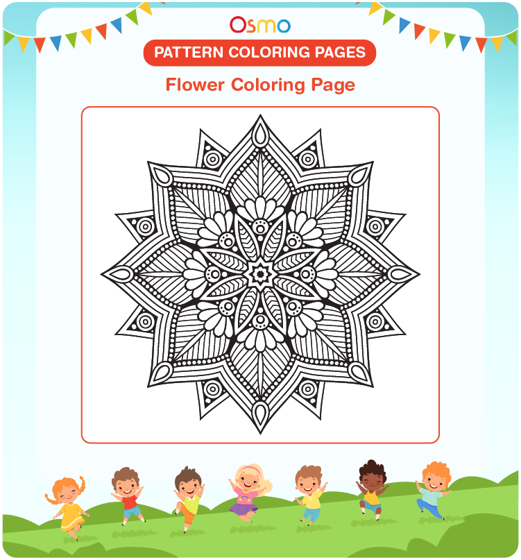 free pattern design coloring pages